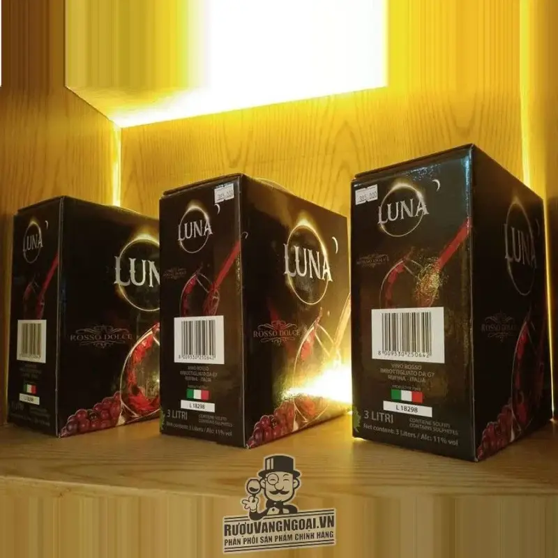 Rượu Vang Bịch Ý LUNA ROSSO DOLCE 3L Bán Rẻ Nhất