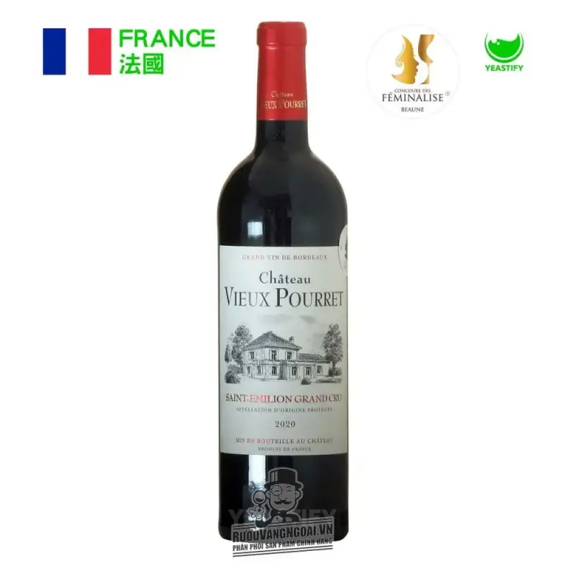 vang phap chateau vieux pourret saint emilion grand cru gia tot giá bao nhiêu