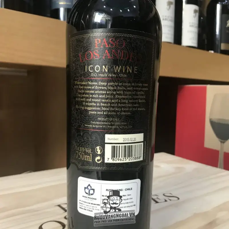 vang chile paso los andes icon wine mua ở đâu giá rẻ nhất
