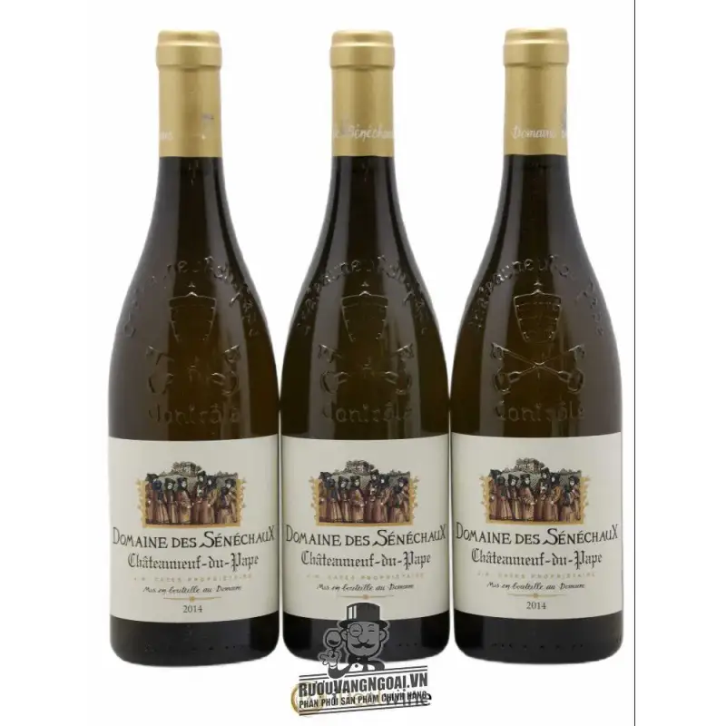Vang Pháp Chateauneuf du Pape Domaine des Senechaux Blanc cao cấp