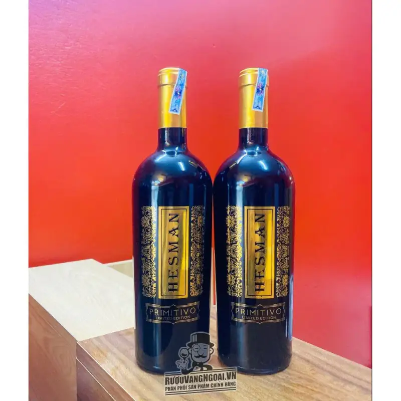 ruou vang hesman primitivo limited edition giá bao nhiêu
