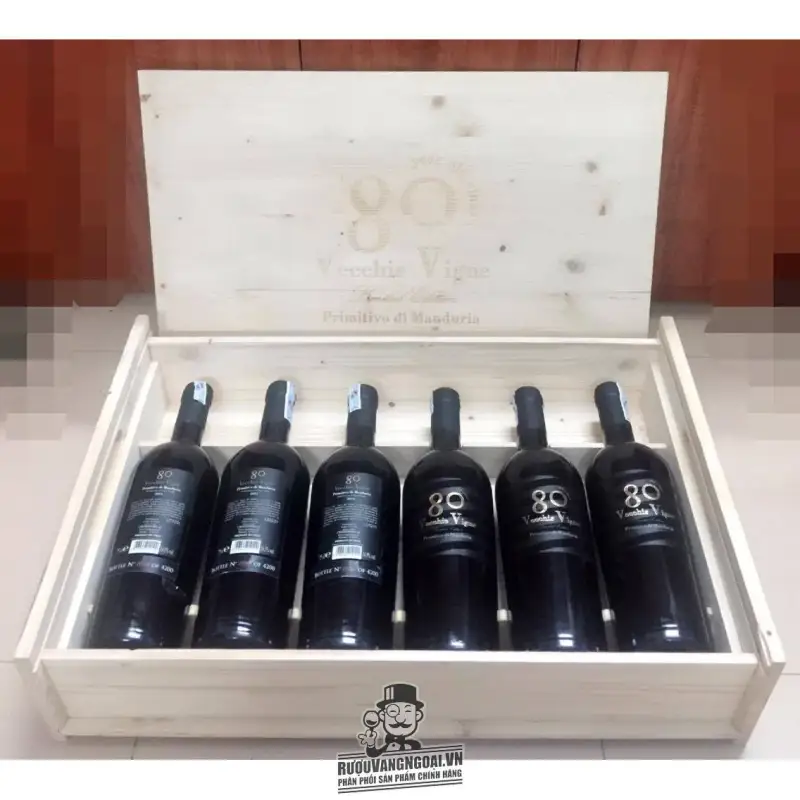 Vang Ý 80 VECCHICE VIGNE RISERVA PRIMITIVO DI MANDURIA