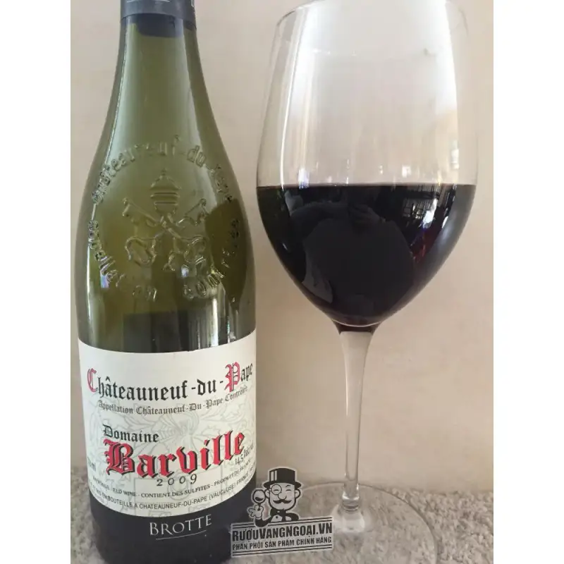 Giá vang phap domaine barville chateauneuf du pape