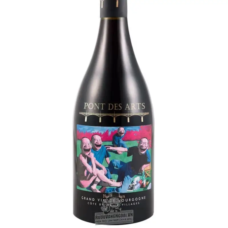 Vang Pháp Pont des Arts Yue Minjun Label Cote de Nuits Villages
