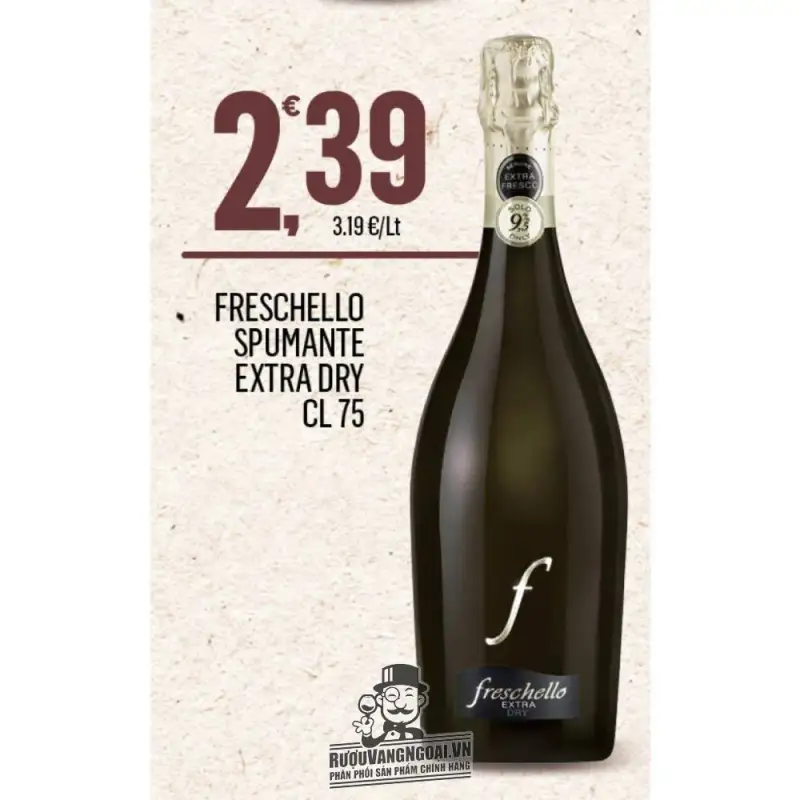 Giá ruou vang no freschello spumante extra blanco