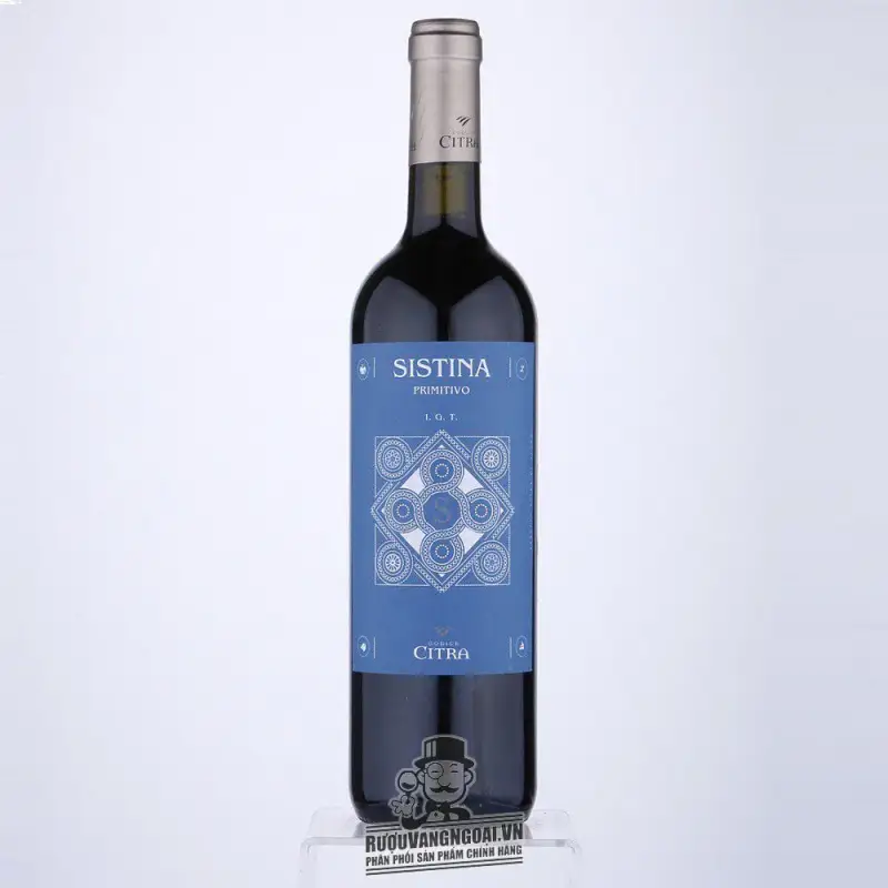 Rượu Vang Ý Sistina Primitivo Terre di Chieti cao cấp