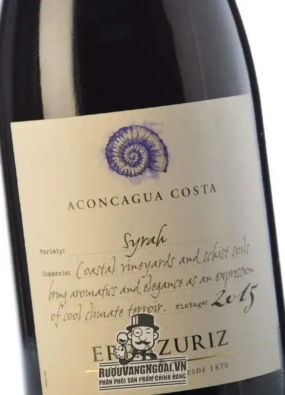 Káº¿t quáº£ hÃ¬nh áº£nh cho ACONCAGUA COSTA syrah ERRAZURIZ