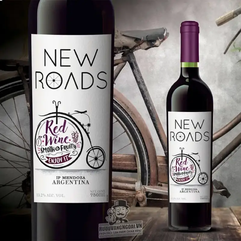 Mua ruou vang argentina new roads red wine xe dap giá rẻ tại Sài Gòn