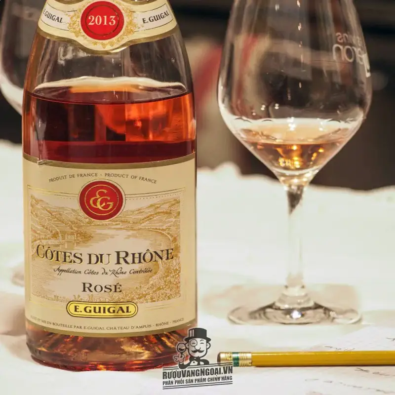 Địa chỉ bán vang phap cotes du rhone guigal rose giá rẻ tại Sài Gòn