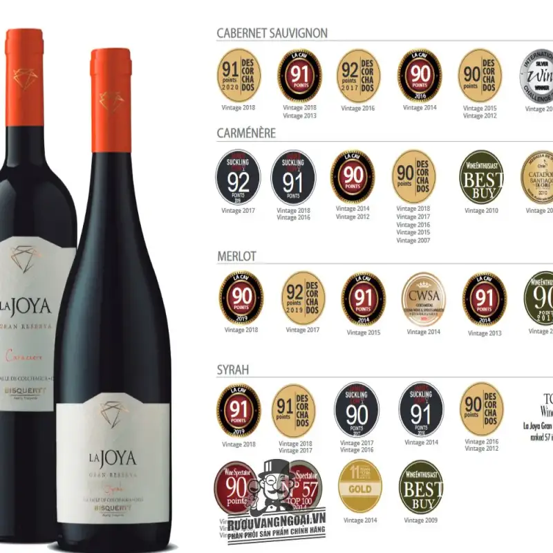 Mua vang chile la joya gran reserva pinot noir bisquertt ở đâu giá rẻ nhất