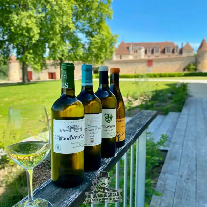 Địa chỉ bán vang phap chateau le grand verdus grande reserve trang giá rẻ tại Sài Gòn
