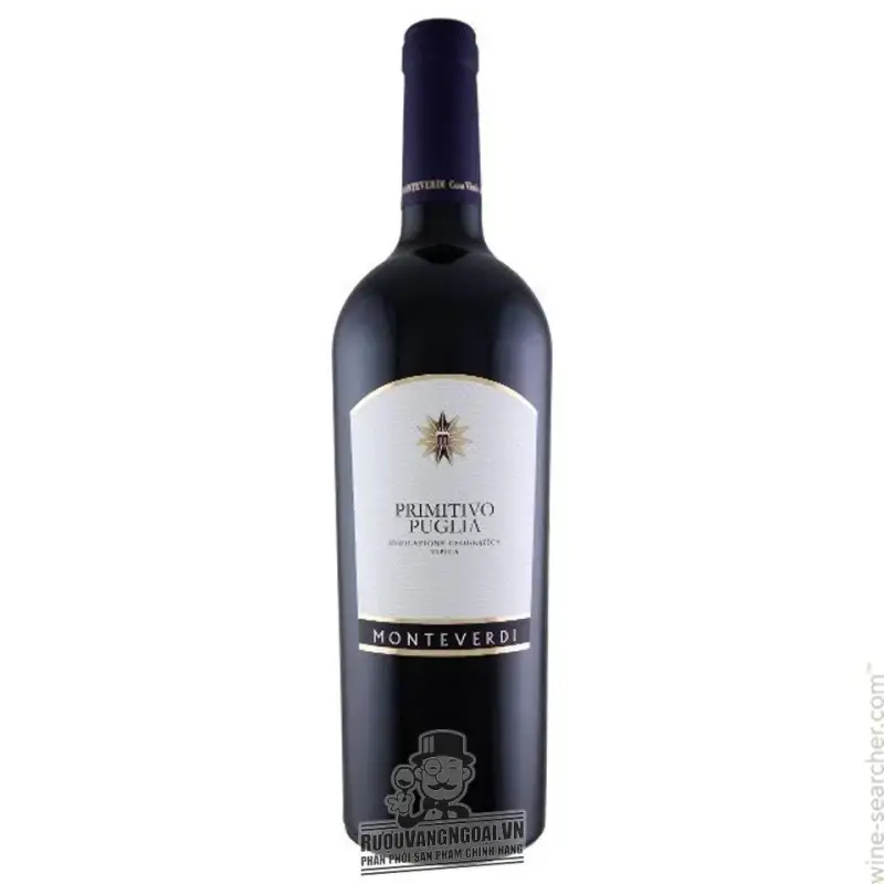 Vang Ý Primitivo Puglia Monteverdi 14,5% Cao cấp