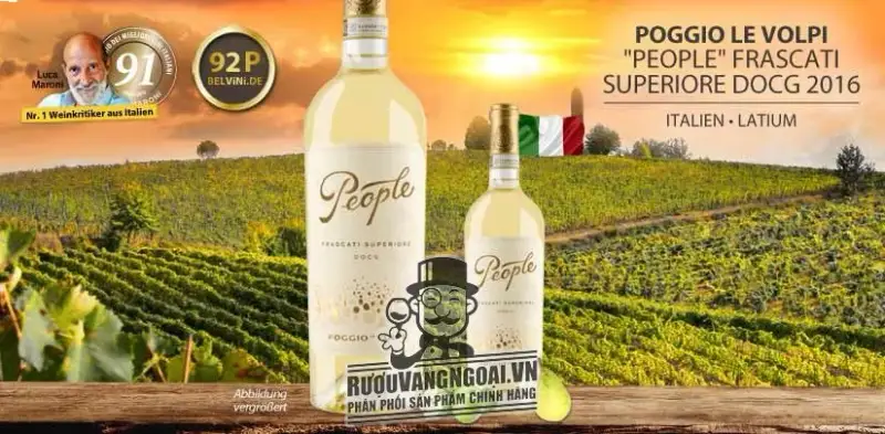Vang Ý PEOPLE FRASCATI SUPERIORE DOCG POGGIO LE VOLPI