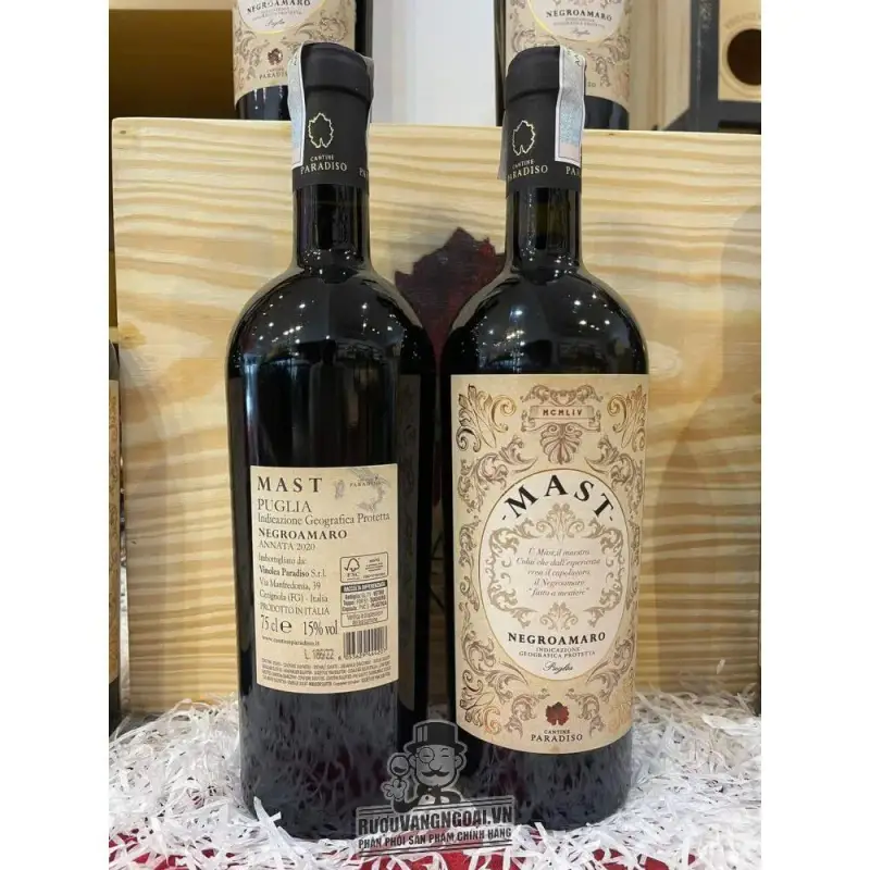 Rượu Vang Ý MAST NEGROAMARO cao cấp uống ngon