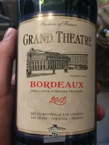 Vang Pháp Grande Theatre Bordeaux