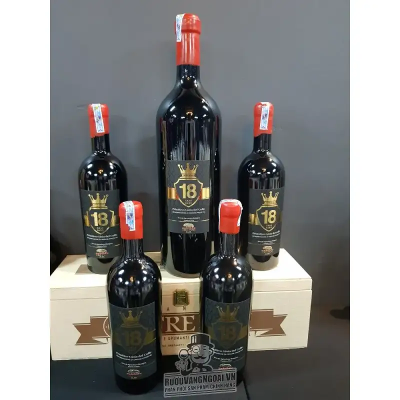 Vang Ý 18 GRAN BARO PRIMITIVO GIOIA DEL COLLE TREPINI 18 ĐỘ