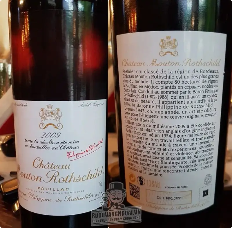Vang Pháp CHATEAU MOUTON ROTHSCHILD 2009