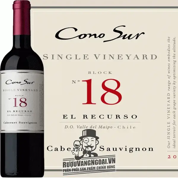 Vang Chile CONO SUR 18 SINGLE VINEYARD CABERNET SAUVIGNON