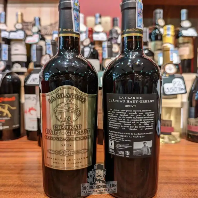 Rượu Vang Pháp La Clarine Chateau Haut Grelot thượng hạng