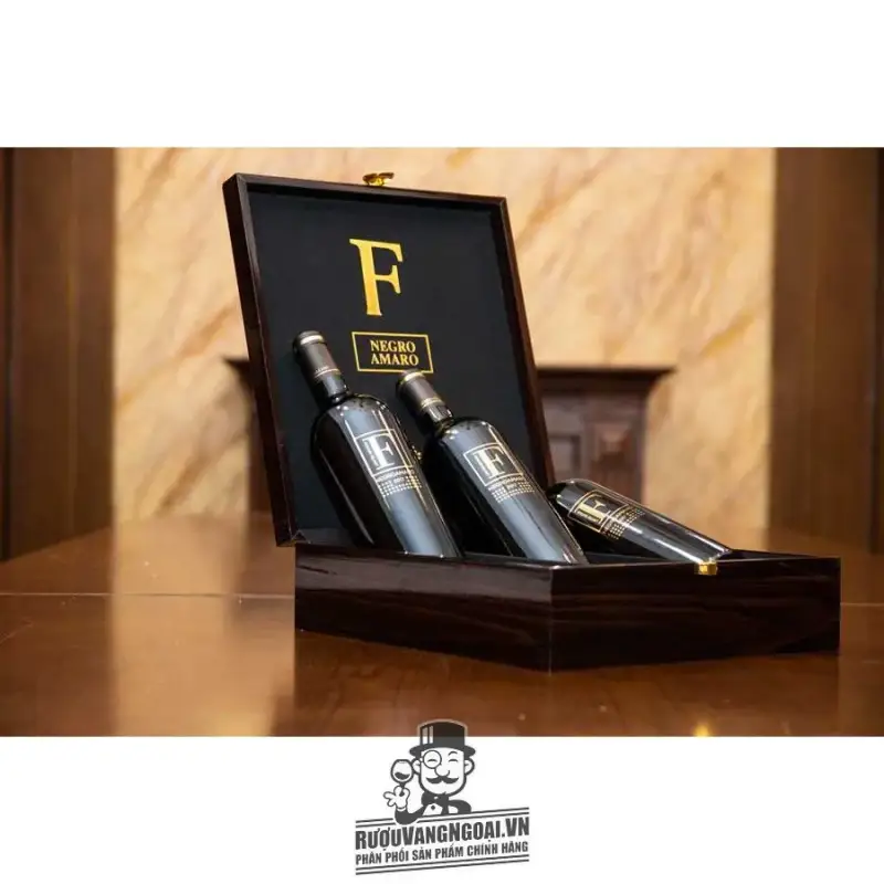 Vang Ý F GOLD LIMITED EDITION NEGROAMARO - vang F Gold nhãn vàng