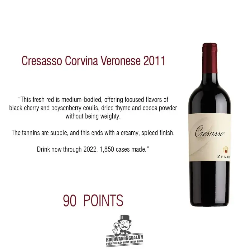 Vang Ý ZENATO Cresasso Corvina Veronese