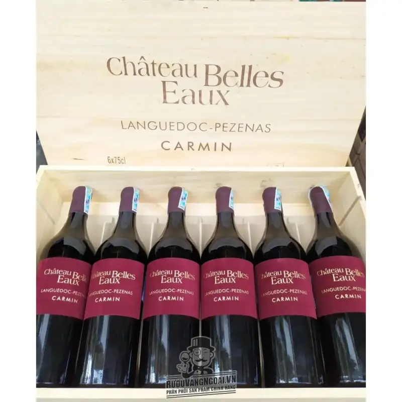 Vang Pháp CHATEAU BELLES EAUX LANGUEDOC PEZENAS CARMIN