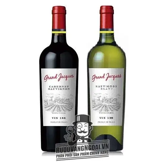 Vang Pháp Grand Jacques Sauvignon (Đỏ - Trắng)