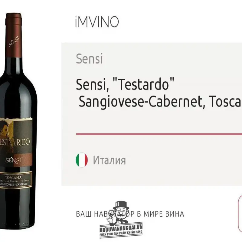 Địa chỉ bán vang y testardo sensi toscana igt sangiovese cabernet giá rẻ nhất