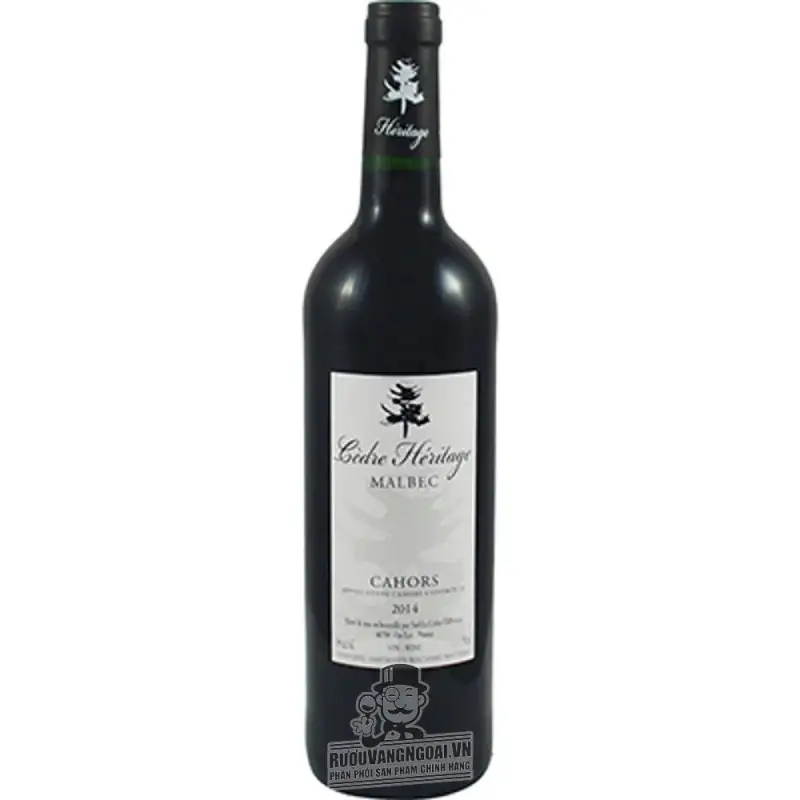 Vang Pháp Cedre Heritage Malbec Cahors thượng hạng