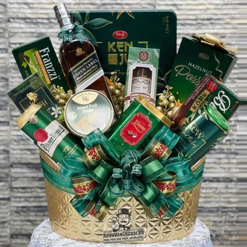 Mua Giỏ Quà Rượu Johnnie Walker Green Label giá rẻ