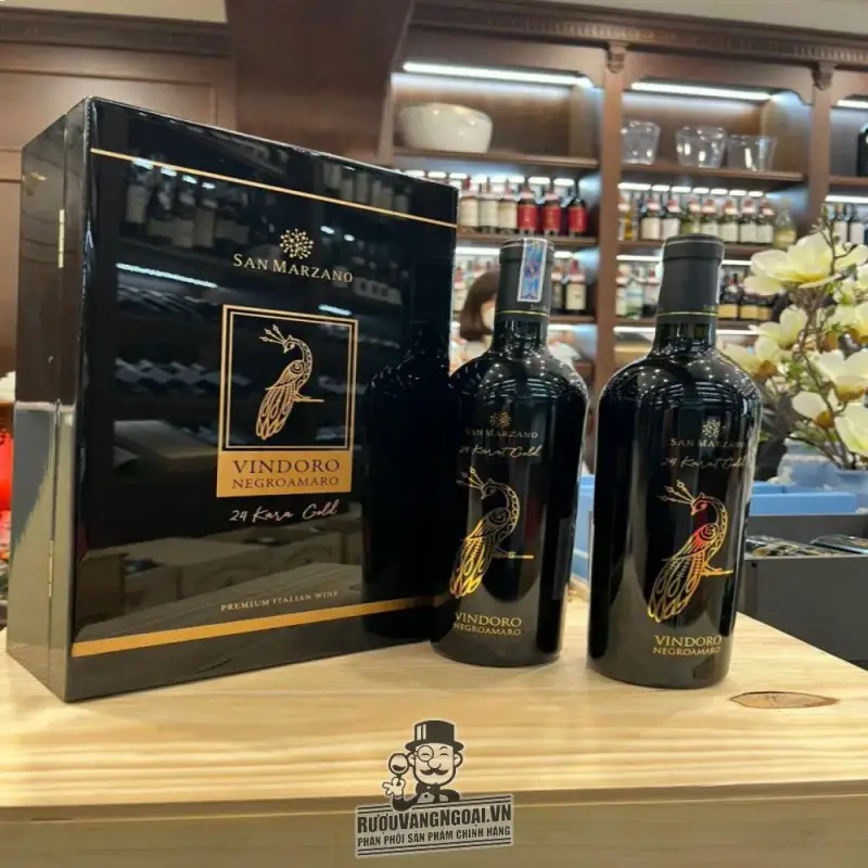 ruou vang vindoro gold con cong vang chinh hang giá bao nhiêu