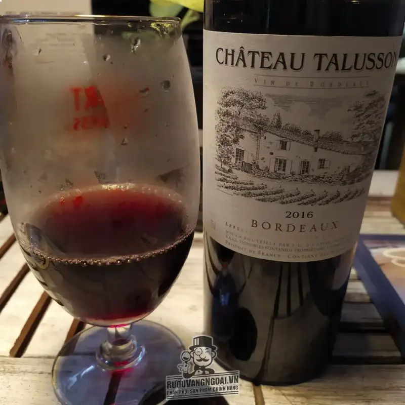 Mua vang phap chateau talusson bordeaux red giá rẻ tại Sài Gòn