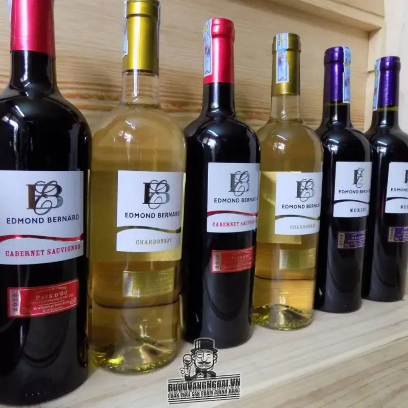 Địa chỉ bán vang phap edmond bernard cabernet sauvignon merlot chardonnay giá rẻ nhất