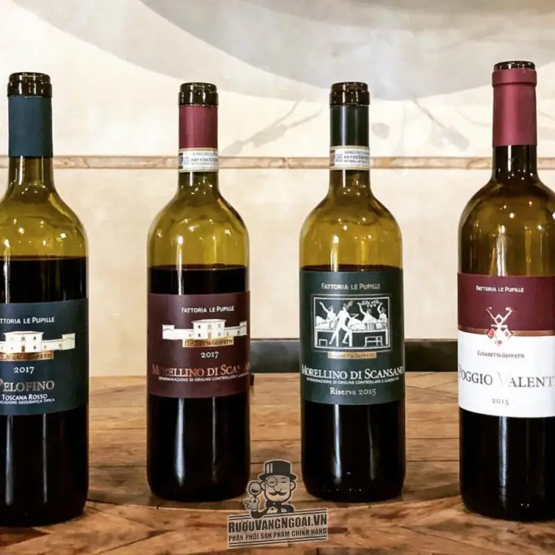Giá vang y pelofino toscana rosso fattoria le pupille