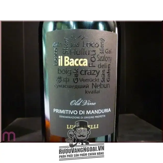 Vang Ý IL BACCA Primitivo Di Manduria