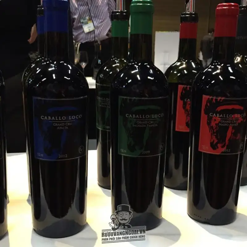 Mua vang chile caballo loco grand cru maipo andes giá rẻ tại Hà Nội