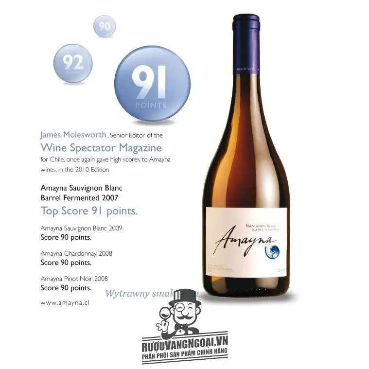 Vang Chile Amayna Sauvignon Blanc