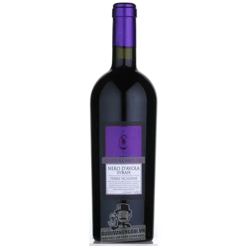 Rượu Vang Ý Nero Davola Syrah Terre Siciliane uống ngon