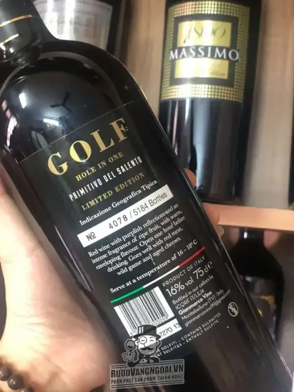 Vang Ý Golf Limited Primitivo Del Salento