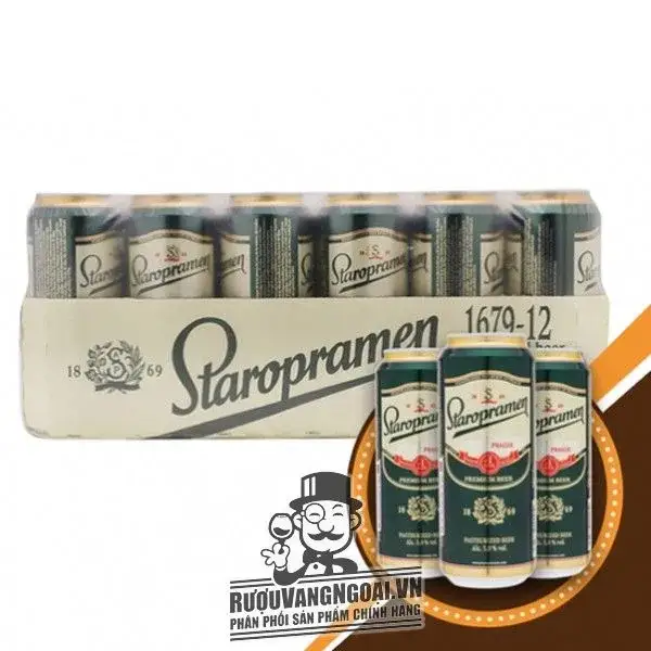 Bia Staropramen lon 500ml