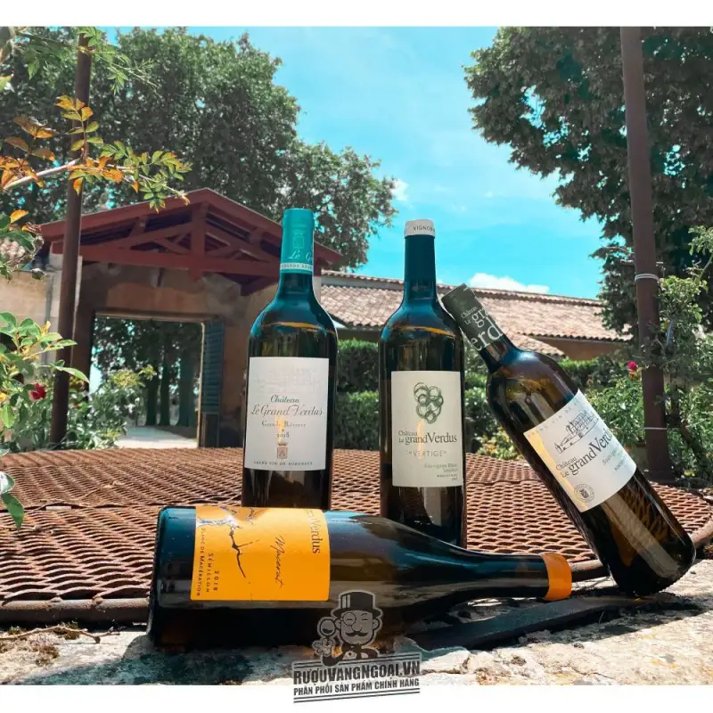 Mua vang phap chateau le grand verdus grande reserve trang giá rẻ tại Sài Gòn