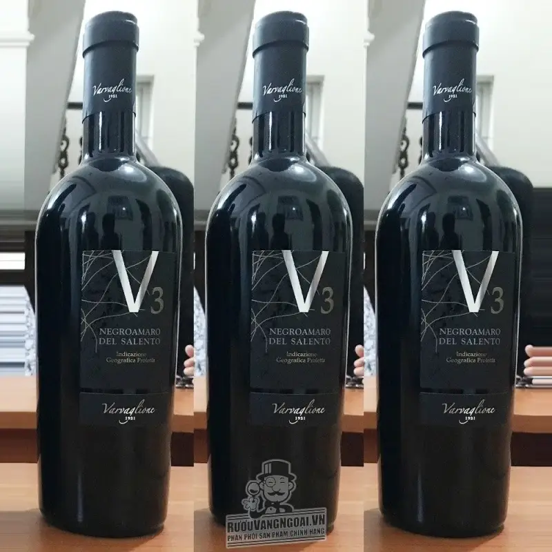Rượu Vang Ý V3 NEGROAMARO DEL SALENTO