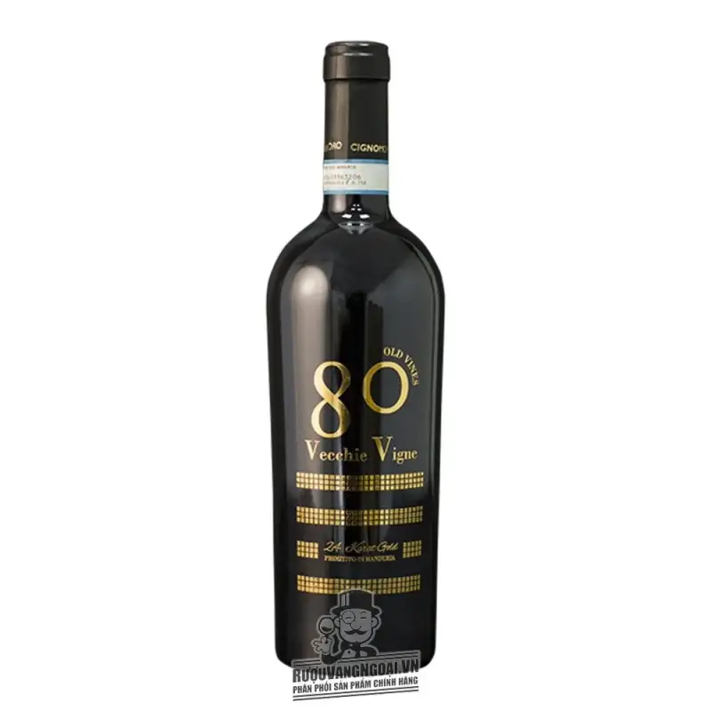 Rượu Vang 80 Vecchie Vigne 24 Karat Gold