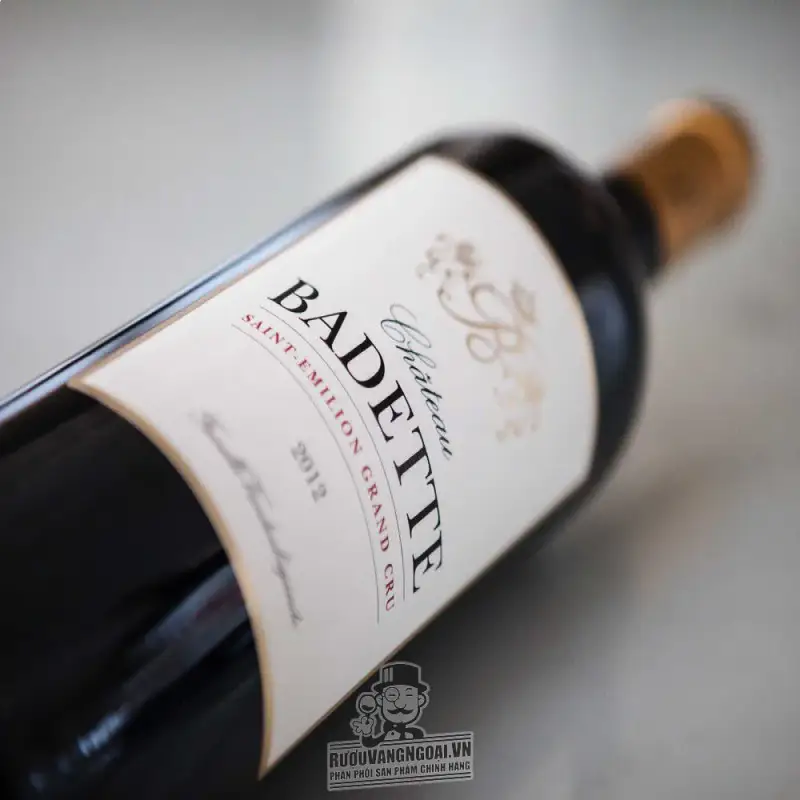 Giá vang phap chateau badette saint emilion grand cru diem