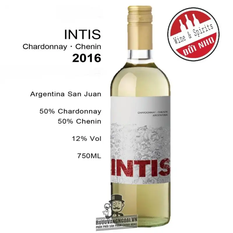 Vang ARGENTINA INTIS CHARDONNAY CHENIN