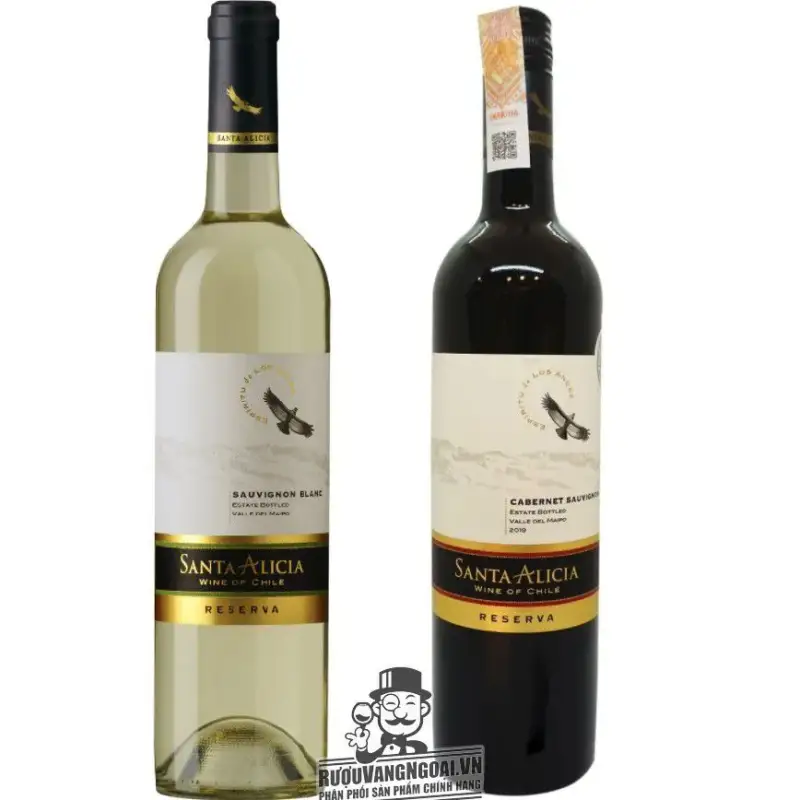 Vang Chile Santa Alicia Reserva Đỏ - Trắng Chiết khấu cao