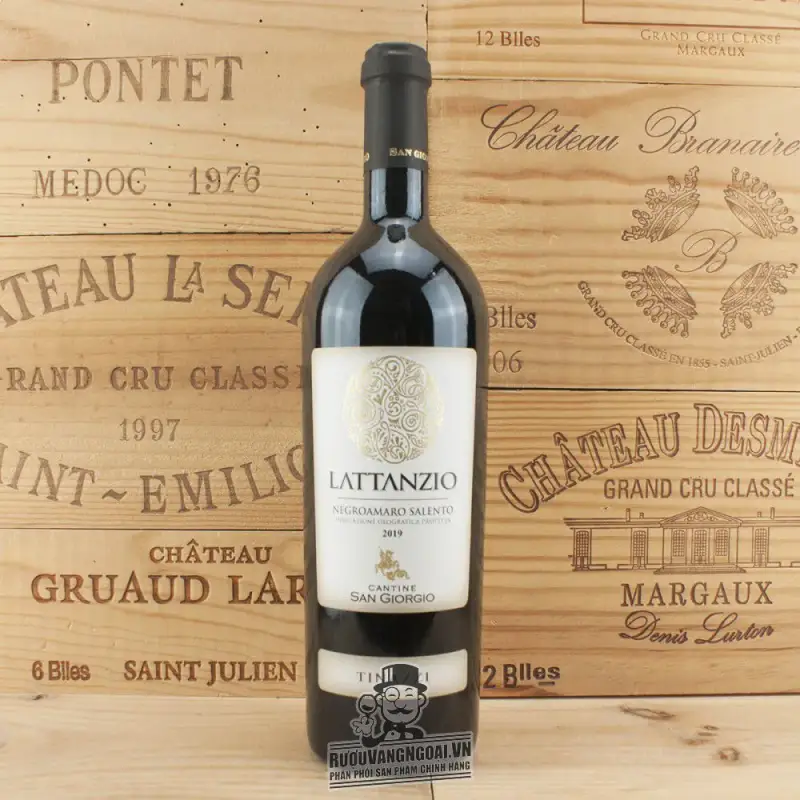 Rượu Vang Ý Lattanzio Negroamaro Salento IGP cao cấp