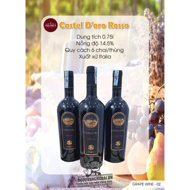 Mua ruou vang castel doro vino rosso ở đâu giá rẻ nhất