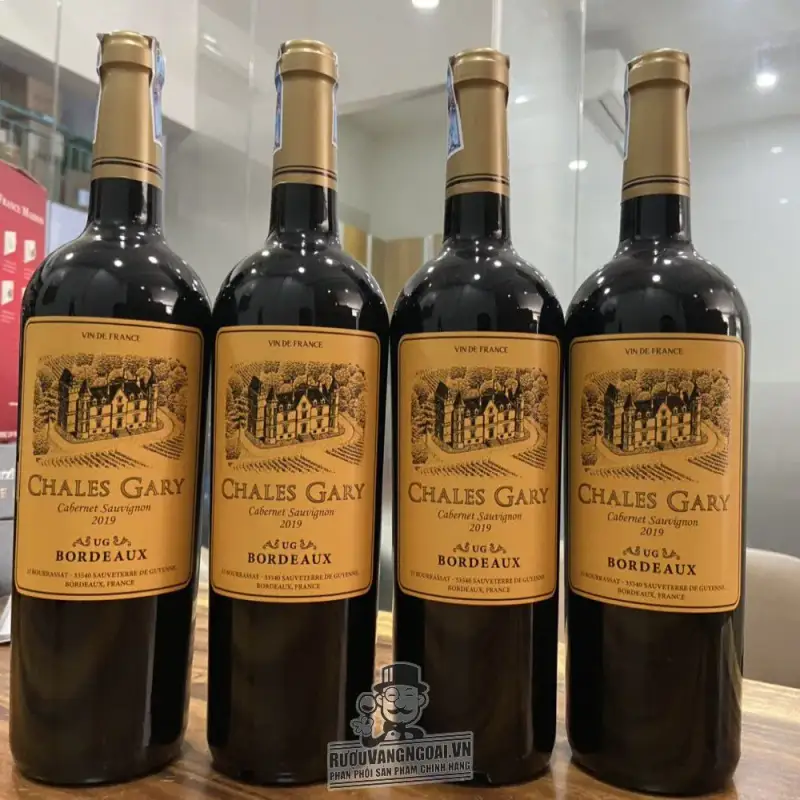 ruou vang chales gary bordeaux giá bao nhiêu