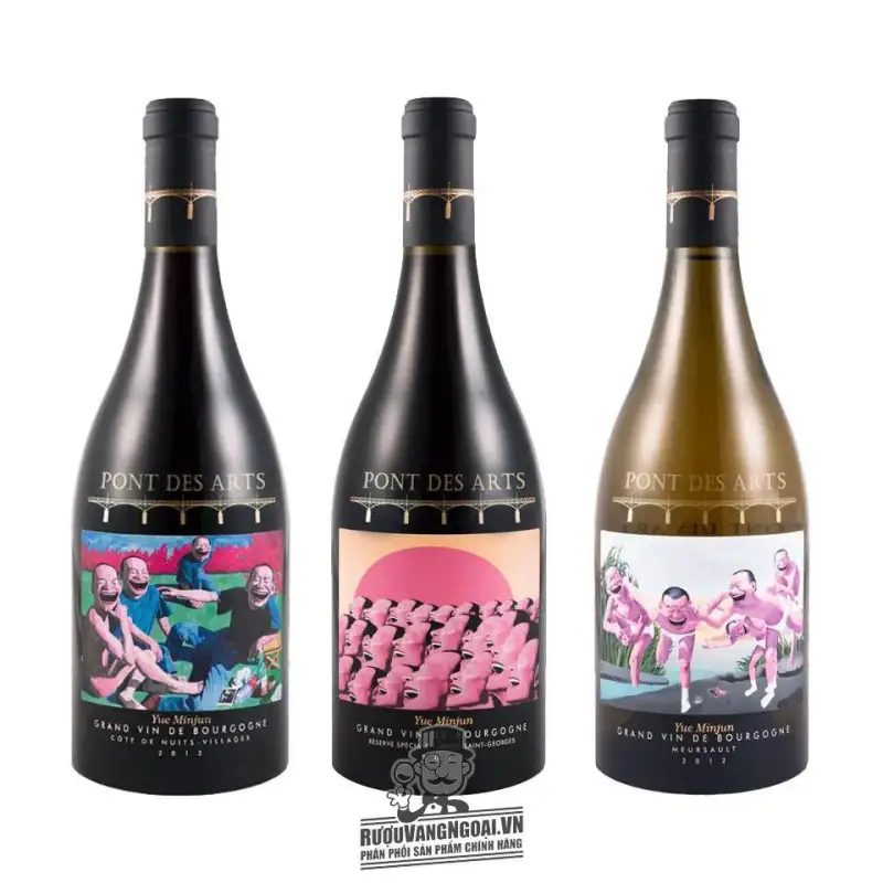 Vang Pháp Pont des Arts Yue Minjun Label Cote de Nuits Villages